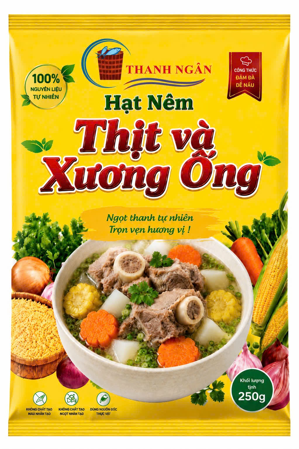 Hạt nêm Thịt và Xương ống 250gram